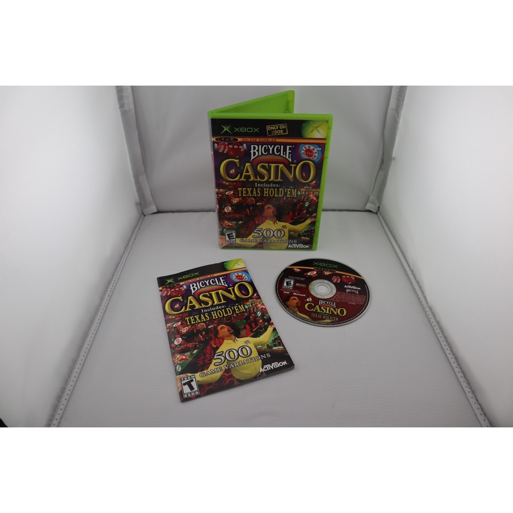 Bicycle Casino (Microsoft Xbox, 2004) CIB Complete Tested and Working Great Cond